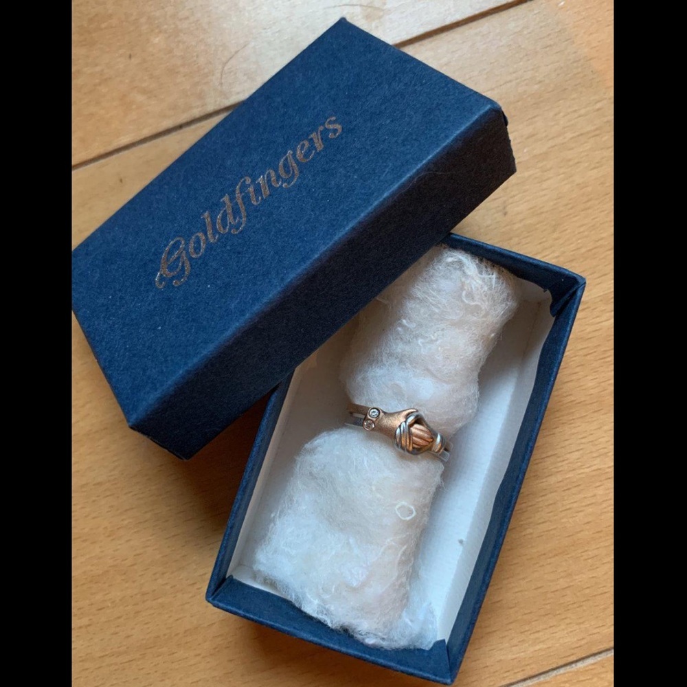 18KGP 925 Sterling Silver Friendship Ring